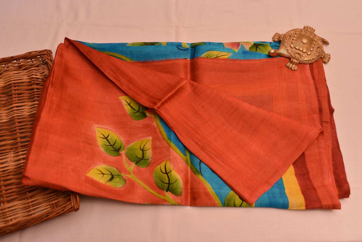 Murshidabad Silk with hand paint